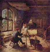 adriaen van ostade, The painter in his workshop